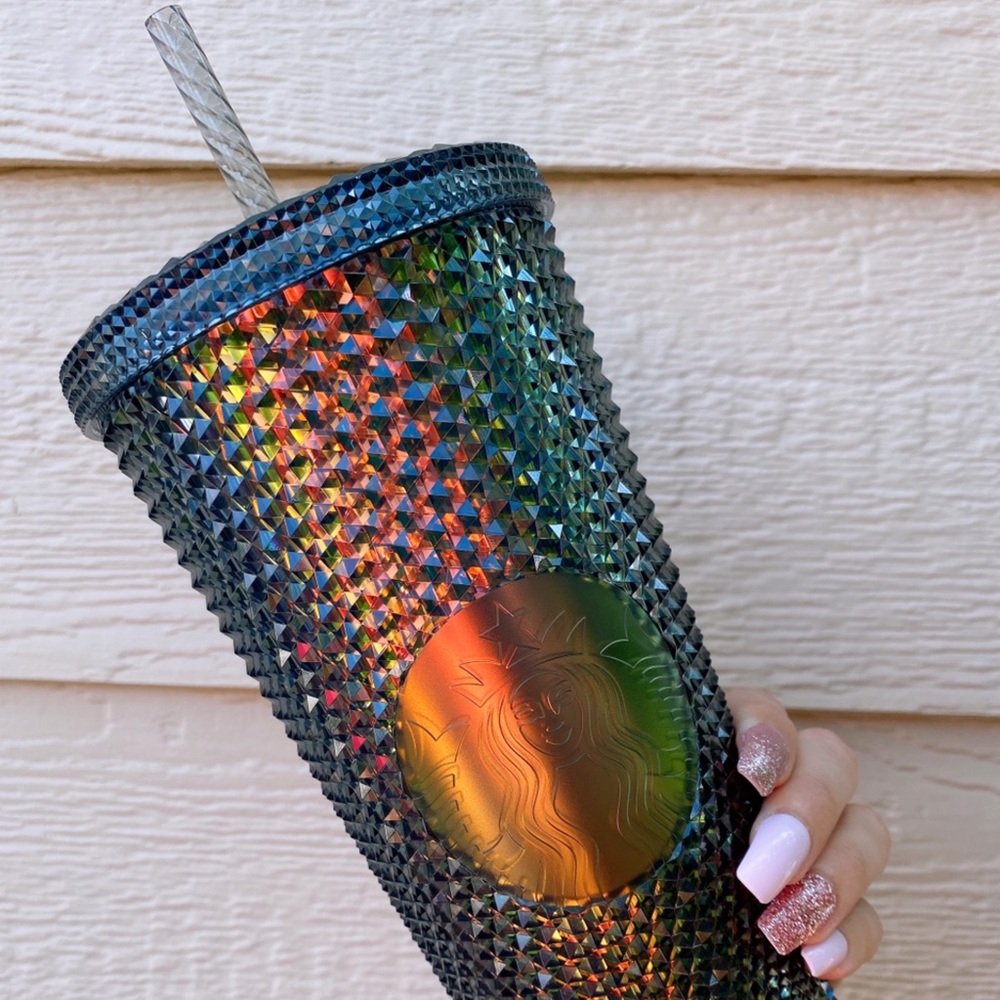Fall 2020 Iridescent Starbucks Studded Tumbler